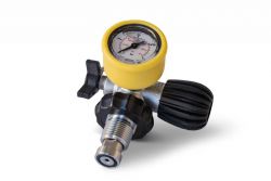 Filling connection 200bar with shut-off valve and pressure gauge